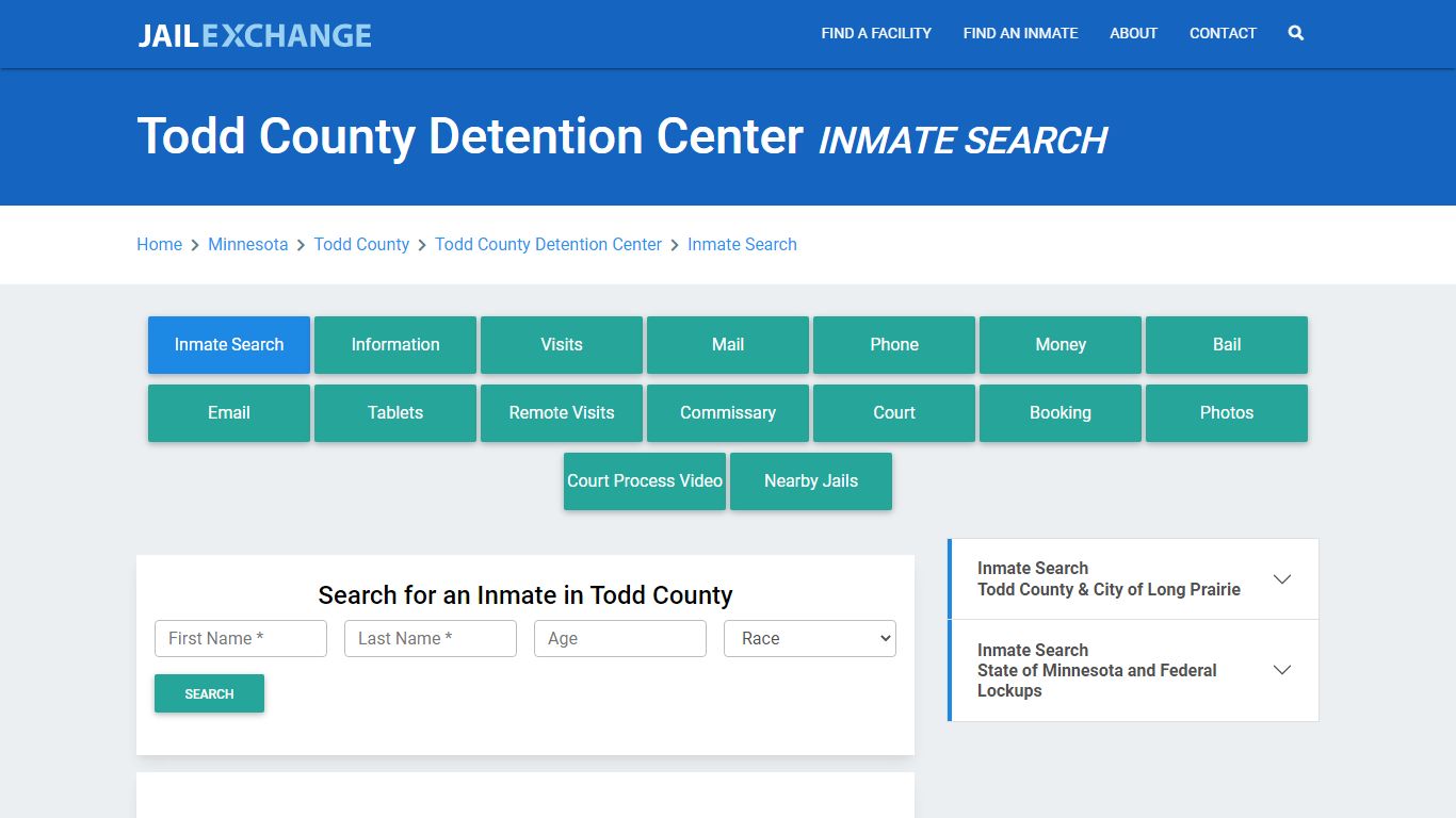 Todd County Detention Center, MN Inmate Search: Roster & Mugshots